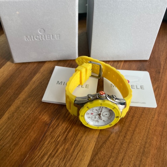 Michele Tahitian Jelly Bean Yellow 38mm Quartz - Picture 2 of 3